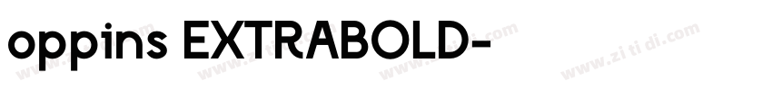 oppins EXTRABOLD字体转换
